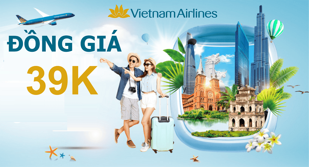 Vietnam Airlines khuyến mãi đồng giá 39k