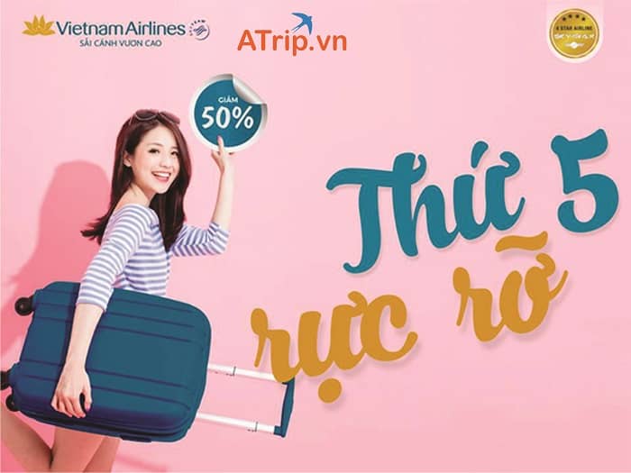 Khuyến mại Thứ 5 rực rỡ cùng Vietnam Airlines