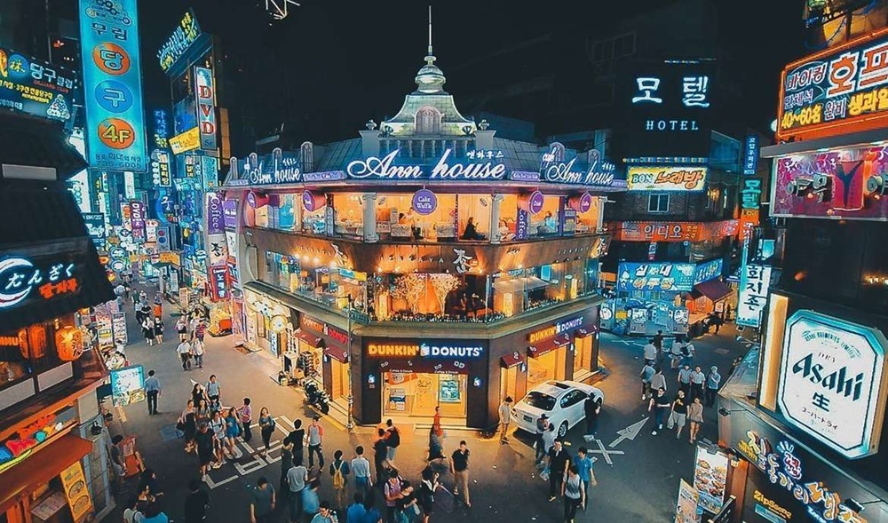 Phố mua sắm Myeongdong du lịch Seoul