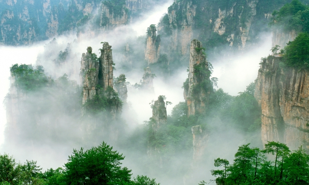 Trương Gia Giới du lịch trung quốc mùa hè