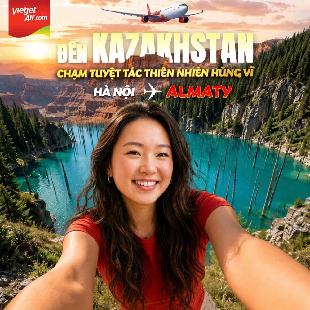 Vietjet Air mở đường bay thẳng Hà Nội – Almaty