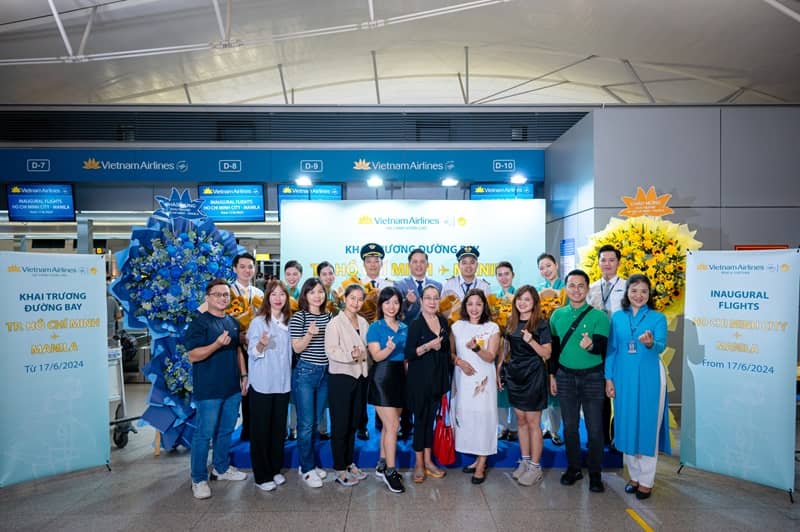 Vietnam Airlines khai trương đường bay thẳng đi Philippines