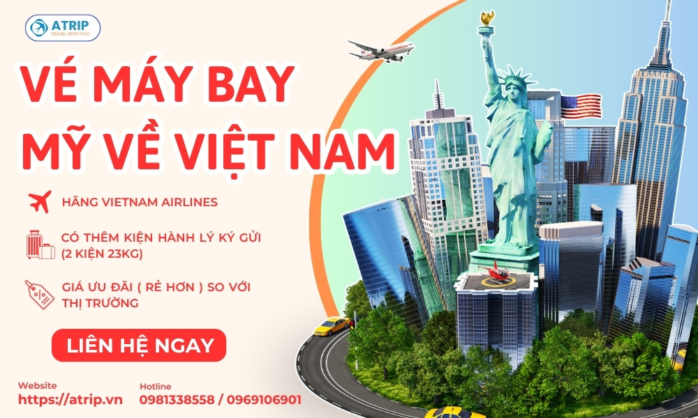 đặt vé máy bay từ mỹ về việt nam