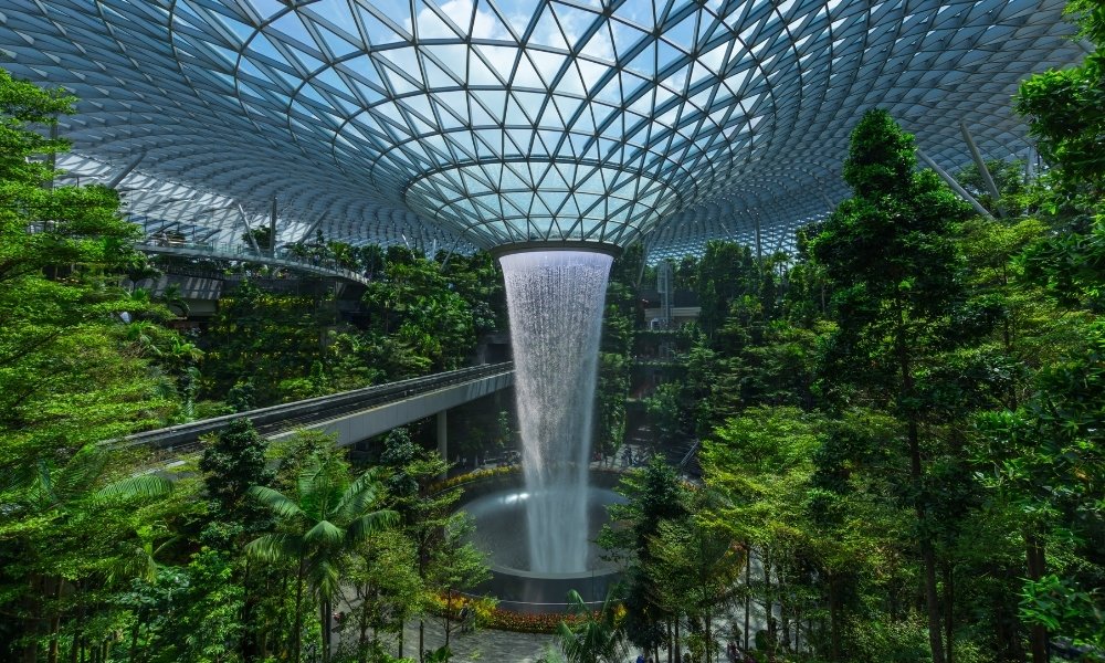 Jewel Changi du lịch singapore tháng 7