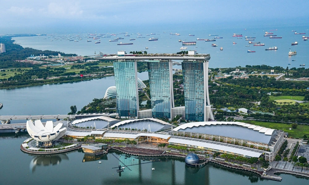 Marina Bay Sands vé máy bay đi sing SPA