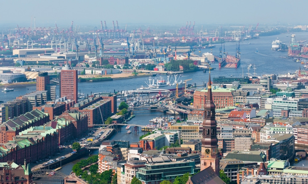 Cảng Hamburg du lịch hamburg mùa hè