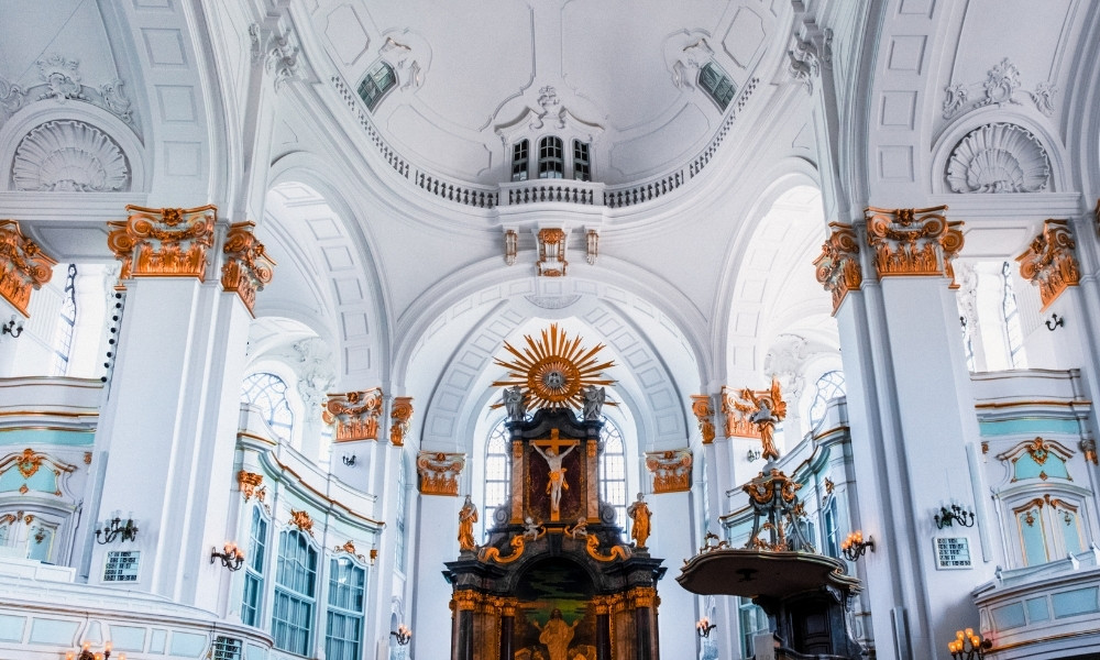 Nhà thờ St. Michael cảnh đẹp hamburg
