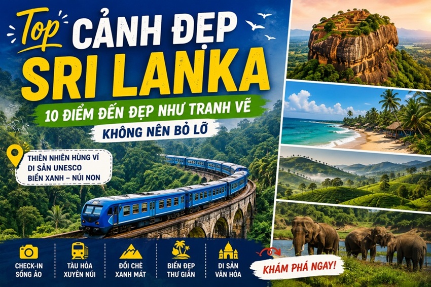 Top cảnh đẹp Sri Lanka – 10 điểm đến đẹp như tranh vẽ không nên bỏ lỡ