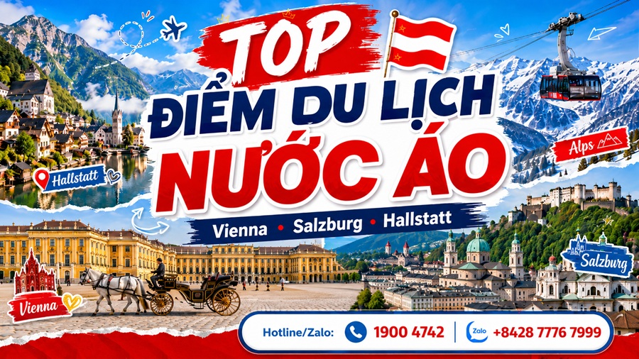Top điểm du lịch nước Áo đẹp nhất cho người đi lần đầu