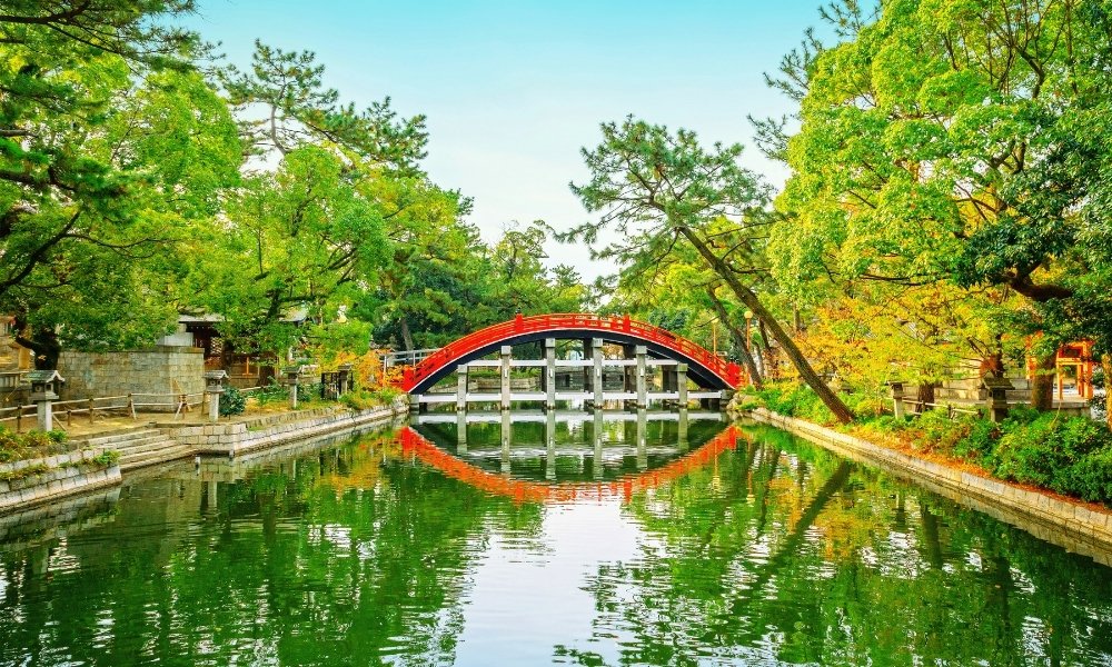 Sumiyoshi Taisha cảnh đẹp osaka