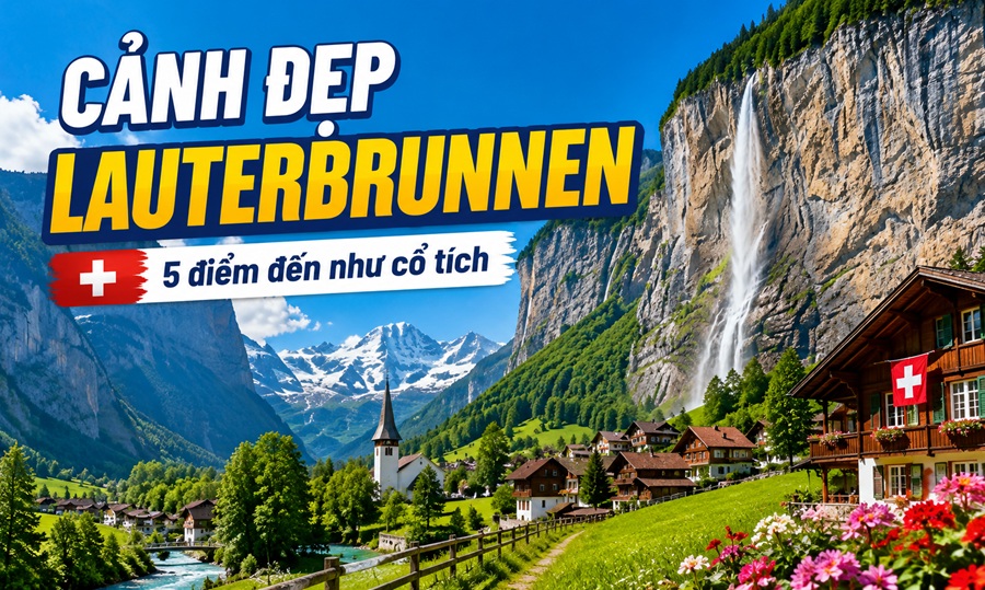 Cảnh đẹp Lauterbrunnen: 5 điểm đến như bước ra từ cổ tích