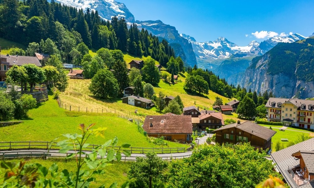 Làng Wengen cảnh đẹp Lauterbrunnen