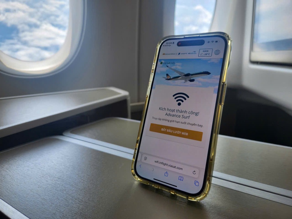 Dịch vụ Internet trên máy bay Vietnam Airlines – Cú hích công nghệ mới