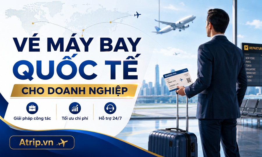 Vé máy bay quốc tế cho doanh nghiệp: Giải pháp tối ưu chuyến công tác