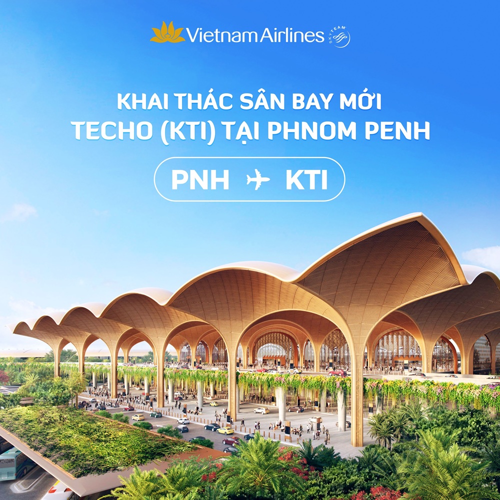Thông tin chi tiết về sân bay mới Techo International Airport (KTI)