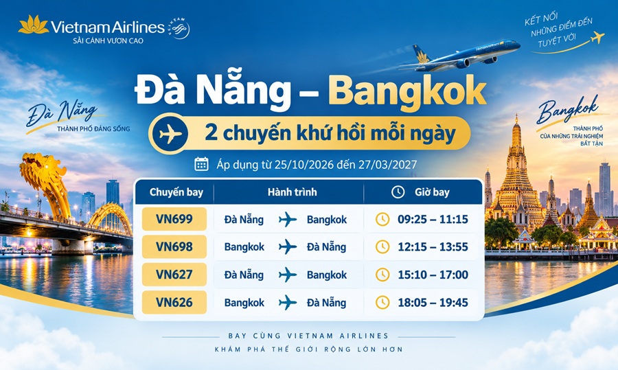 TP.HCM – Phuket bổ sung thêm chuyến thứ Tư và thứ Sáu