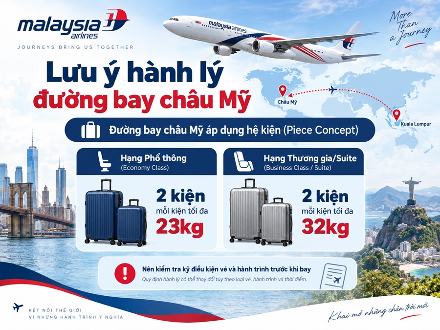 Quy định hành lý đi Mỹ