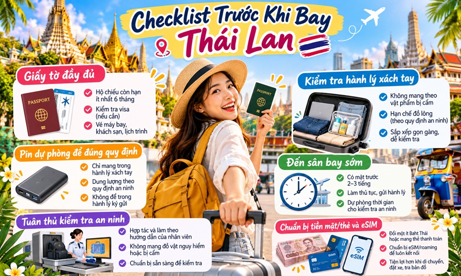 Checklist Cuối Cùng Trước Khi Ra Sân Bay