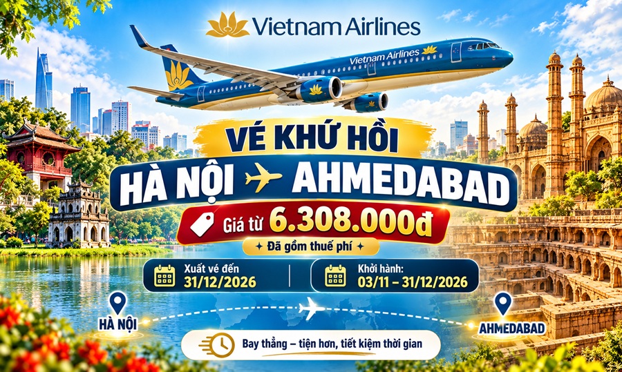 Giá Vé Hà Nội – Ahmedabad