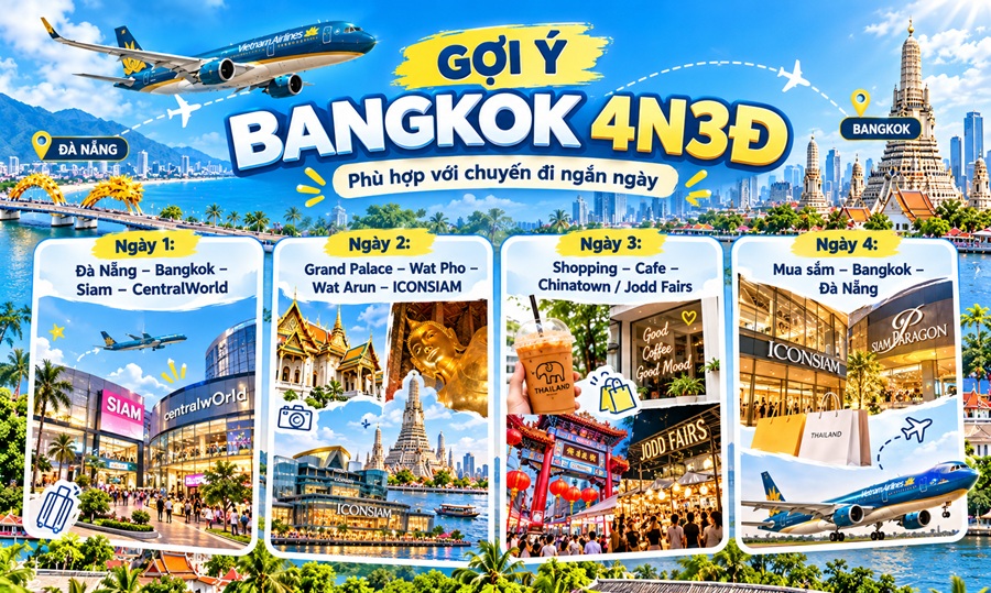 Gợi Ý Lịch Trình Bangkok 4 Ngày 3 Đêm