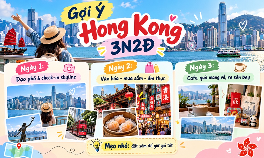 Gợi Ý Lịch Trình Hong Kong 4 Ngày 3 Đêm