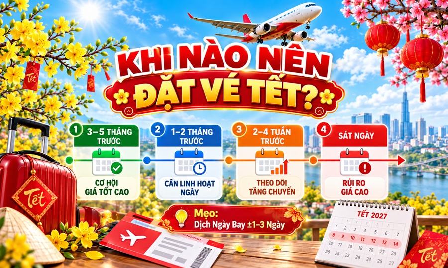 Nên Đặt Vé Tết 2027 Khi Nào?