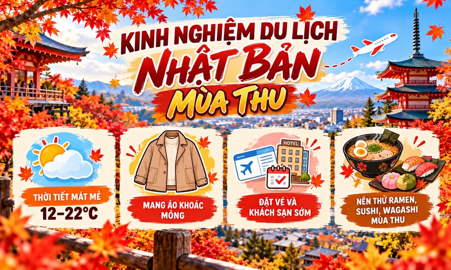 Thời Tiết Nhật Bản Mùa Thu Có Lạnh Không?