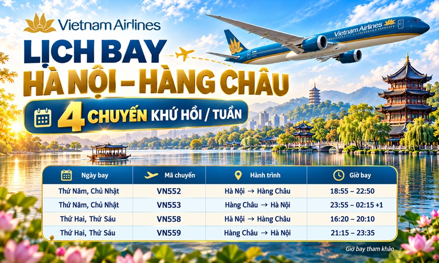 Lịch Bay Hà Nội – Hàng Châu