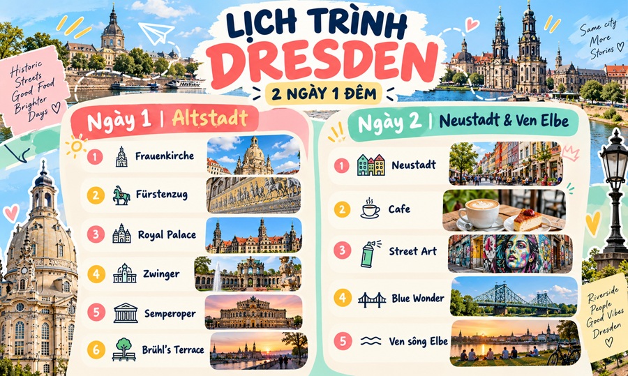 Lịch Trình Dresden 2 Ngày 1 Đêm