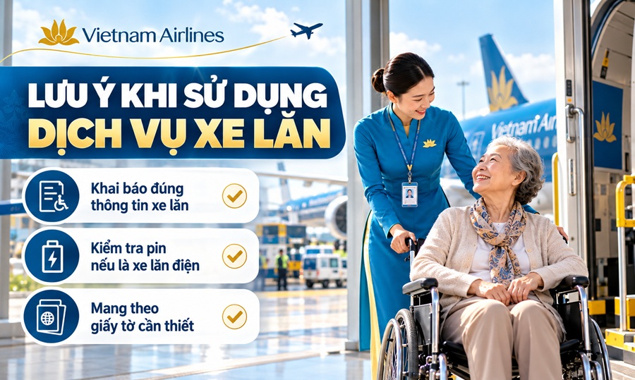 Checklist Trước Khi Bay Cho Hành Khách Dùng Xe Lăn