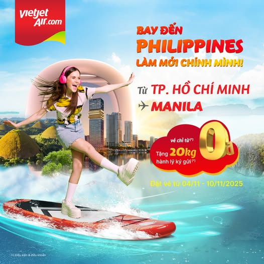 Đặt vé máy bay đi Manila giá rẻ